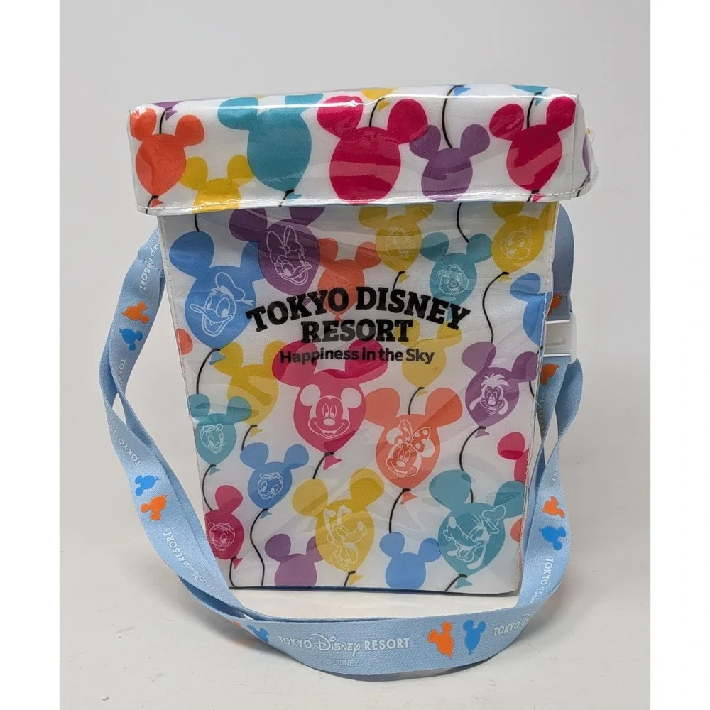 Tokyo Disney Resort Retro Popcorn Case Bucket Mickey Balloon Shoulder Bag Japan
